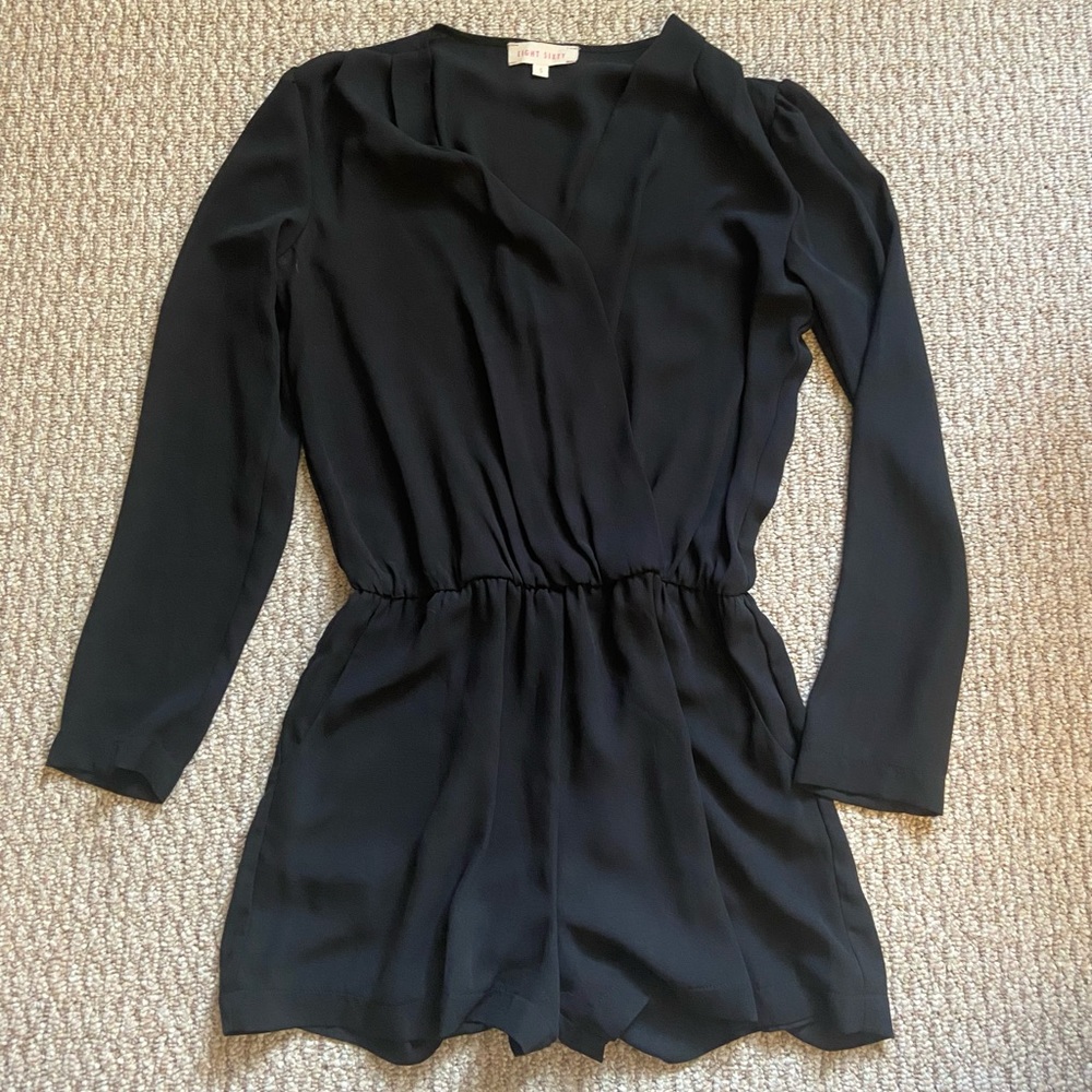 Black Dressy Romper | Women’s Fancy Trendy Lightweight 90s Spring Summer